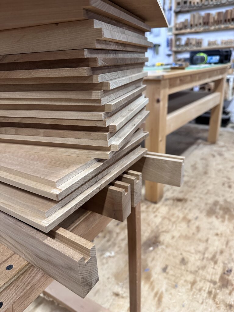 京都展示2026 試作体験用テーブルの制作風景